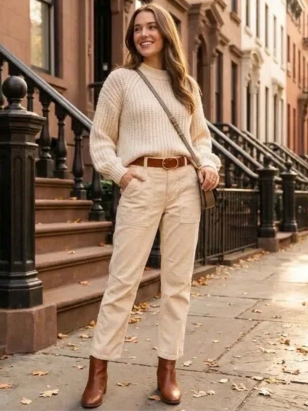 Anthropologie‎ x Pilcro The Wanderer Corduroy Pant Ivory 16W 25” Inseam Relaxed